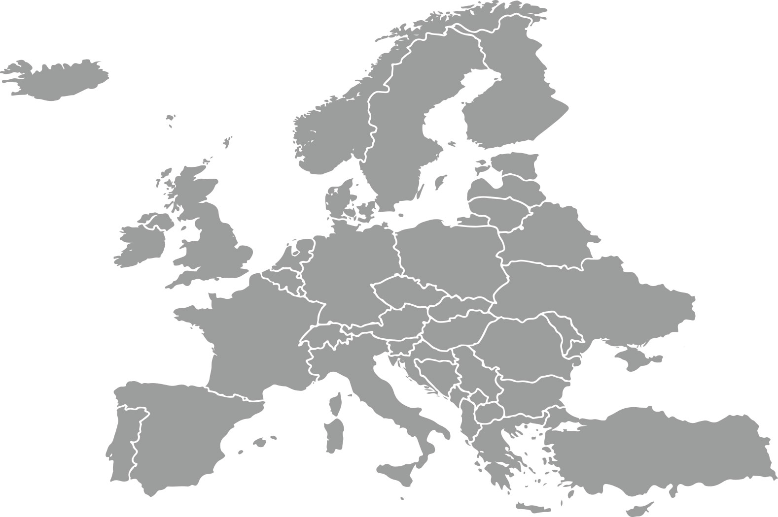 Europa-Karte Schock Group: Weltweit aktiv, Europa-Karte